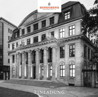 Frankfurter Quant Konferenz des Berenberg Vermögensverwalter Office