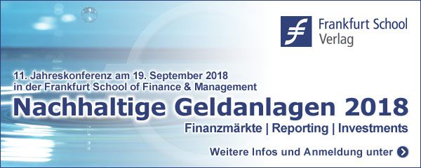 11. Jahreskonferenz  Nachhaltige  Geldanlagen  2018