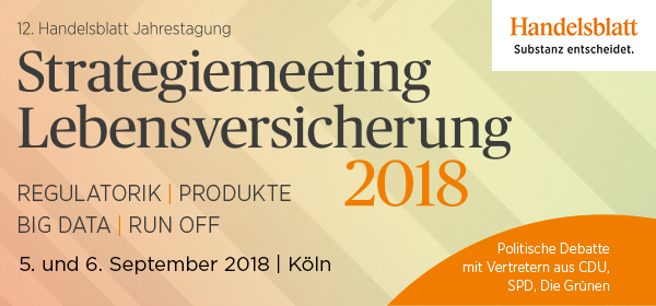 12. Handelsblatt Jahrestagung Strategiemeeting Lebensversicherungswirtschaft