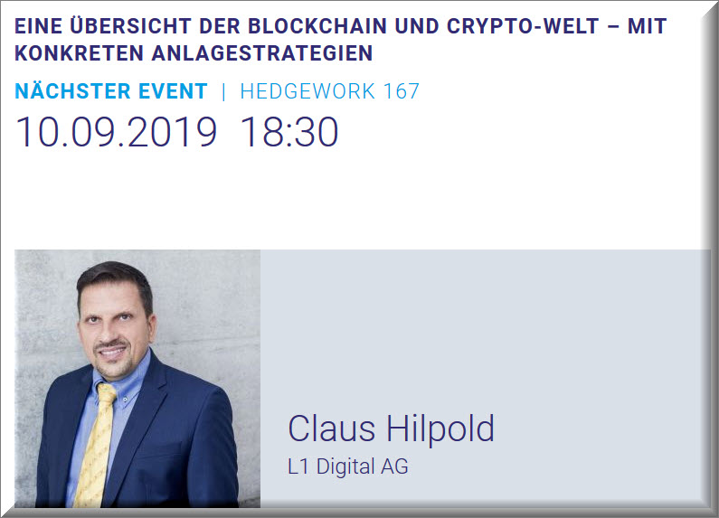 167. HEDGEWORK „Eine Übersicht der Blockchain und Crypto-Welt – mit konkreten Anlagestrategien“