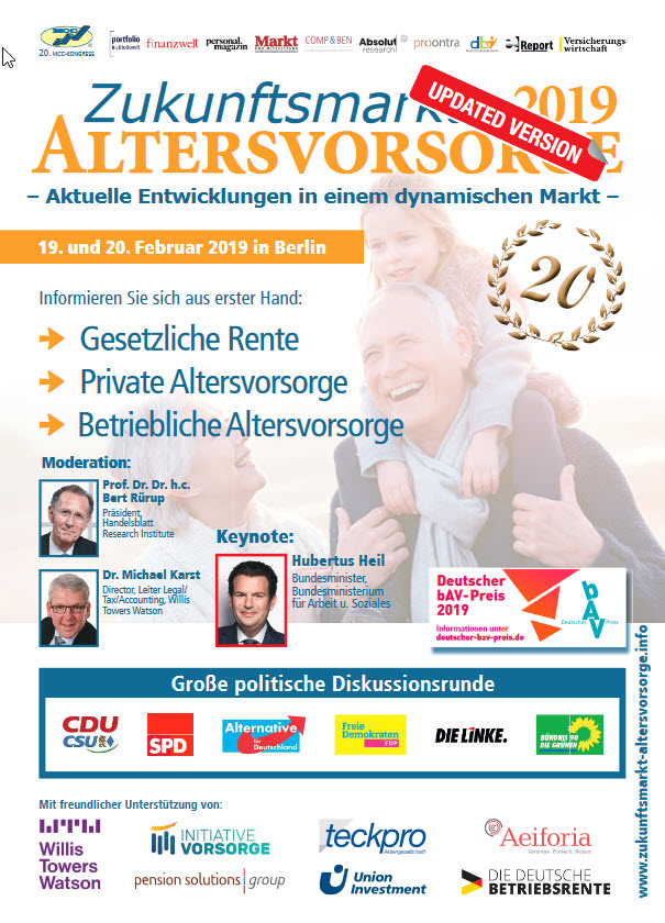 Zukunftsmarkt Altersvorsorge 2019