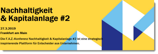 F.A.Z. - Konferenz Nachhaltigkeit & Kapitalanlage
