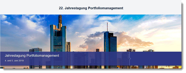 22. Jahrestagung Portfoliomanagement