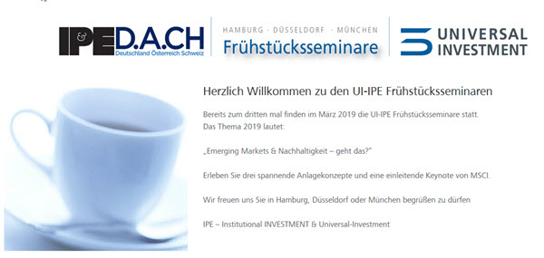 IPE Frühstücksseminare