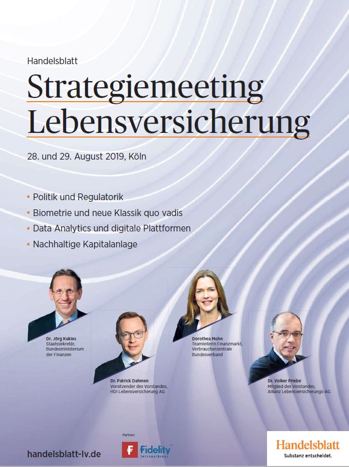 Handelsblatt Jahrestagung Strategiemeeting Lebensversicherungswirtschaft