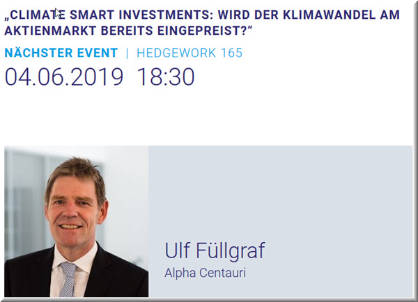 164. HEDGEWORK „Climate Smart Investments: Wird der Klimawandel am Aktienmarkt bereits eingepreist?“