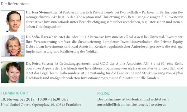 WORKSHOP ALTERNATIVE INVESTMENTS