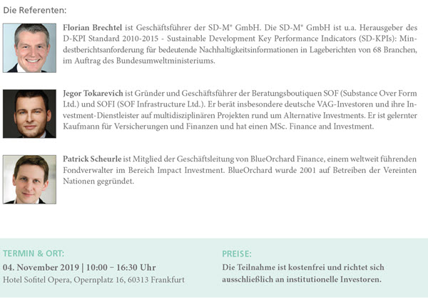 WORKSHOP ESG & NACHHALTIGKEIT