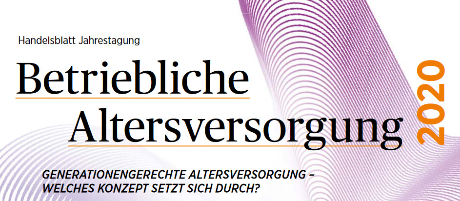 Betriebliche Altersversorgung 2020- jetzt nur online!