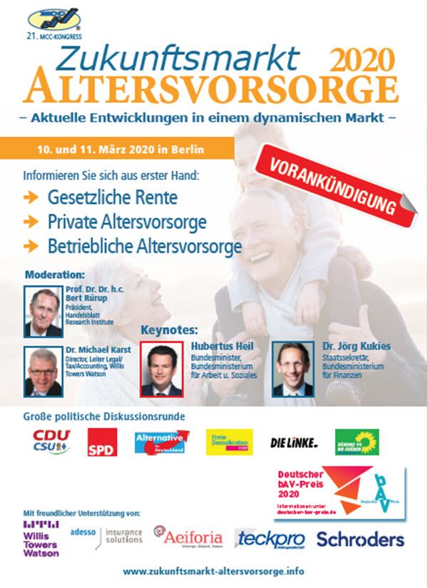Zukunftsmarkt Altersvorsorge 2020