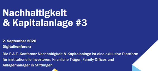 F.A.Z.-Konferenz Nachhaltigkeit & Kapitalanlage #3