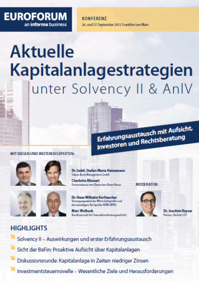 Aktuelle Kapitalanlagestrategie unter Solvency II & AnlV