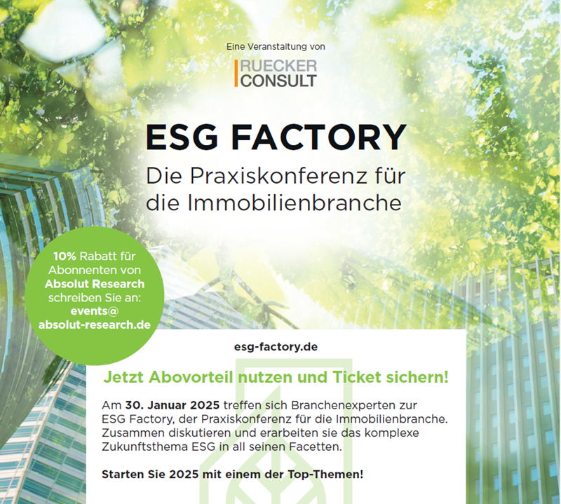 ESG Factory 2025 - Die Praxiskonferenz für die Immobilienbranche