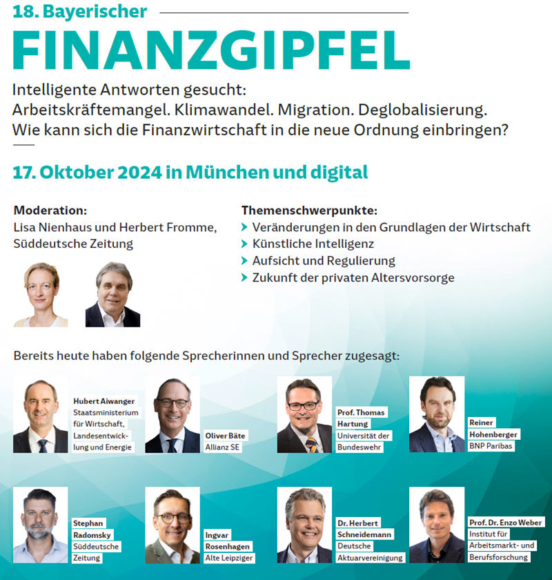 18. Bayerischer Finanzgipfel 2024