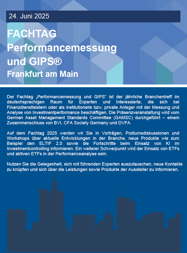 FACHTAG Performancemessung und GIPS®