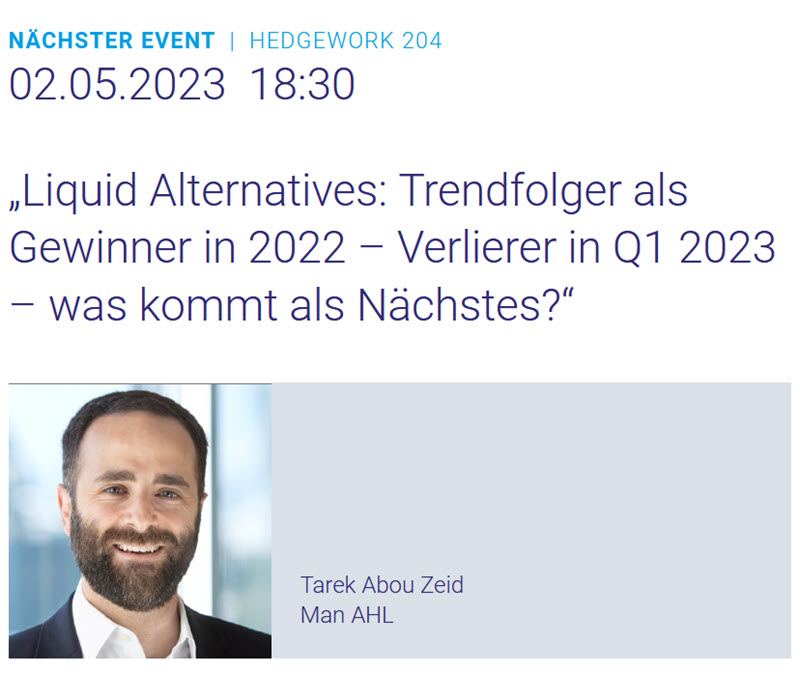 HEDGEWORK:„Liquid Alternatives: Trendfolger als Gewinner in 2022 – Verlierer in Q1 2023 – was kommt als Nächstes?“