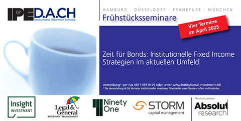 IPE Frühstücksseminare: "Zeit für Bonds: Institutionelle Fixed Income Strategien im aktuellen Umfeld"