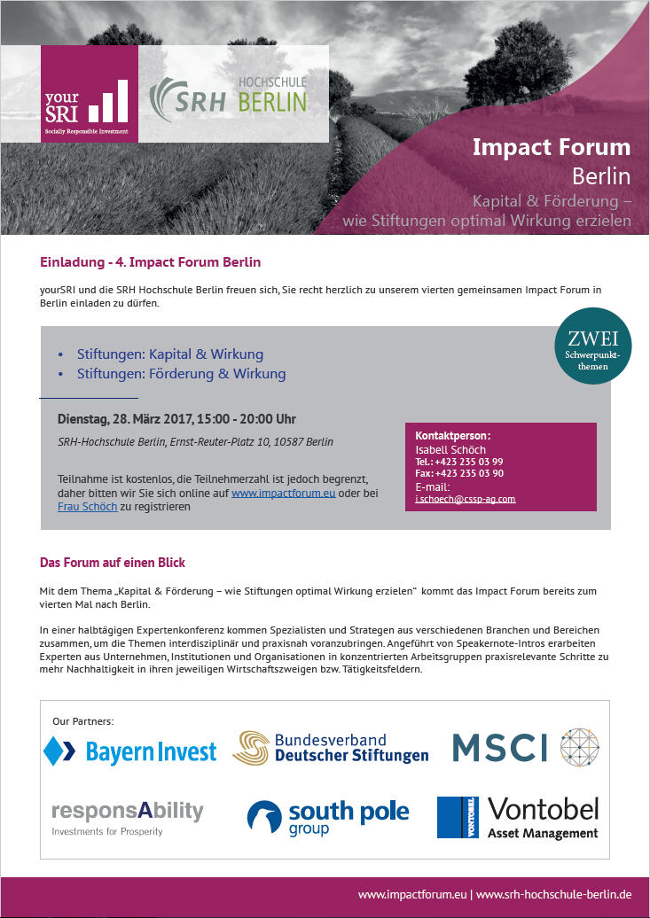 4th Impact Forum Berlin