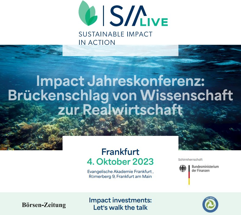 Impact Konferenz „SIA Live – Let's walk the talk“