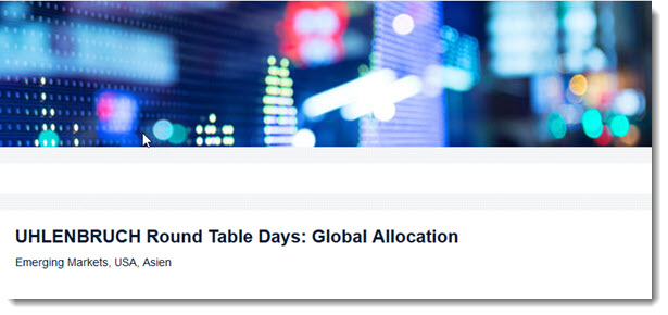 UHLENBRUCH Round Table Days: Global Allocation