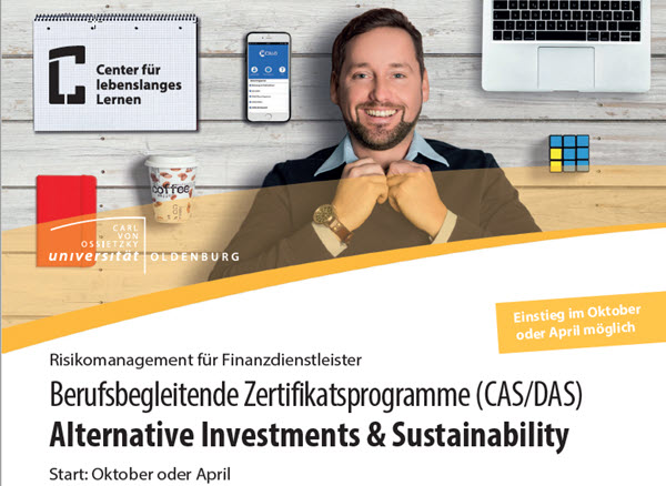 CAS AI/ESG: Risikomanagement für Alternative Investments & ESG