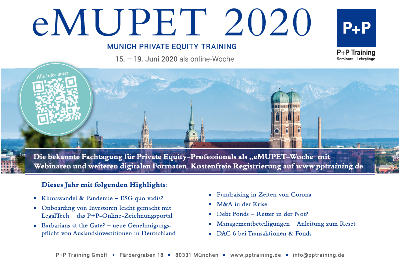 eMUPET Munich Private Equity ONLINE - Woche!