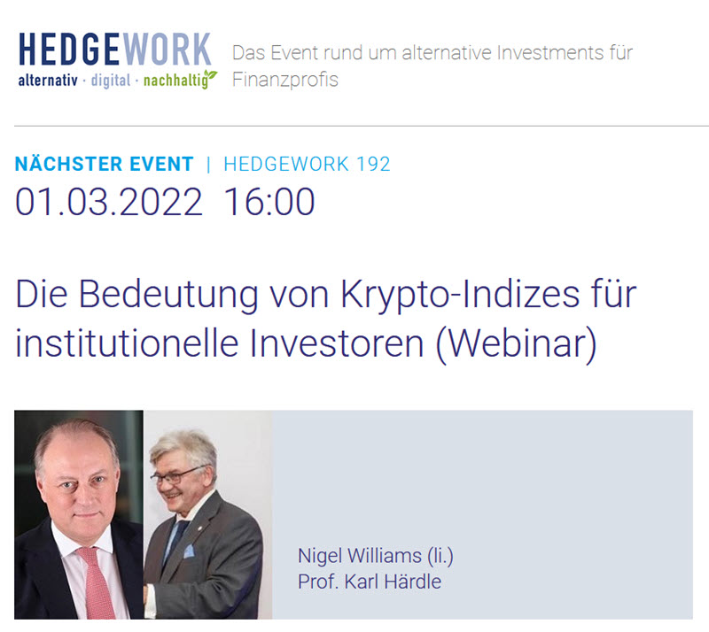 HEDGEWORK: Die Bedeutung von Krypto-Indizes für institutionelle Investoren
