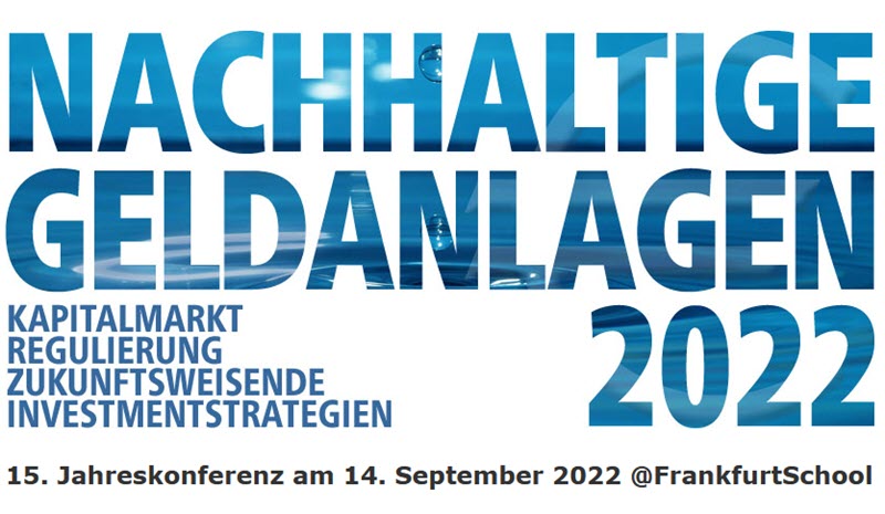 15. Jahreskonferenz "Nachhaltige Geldanlagen"