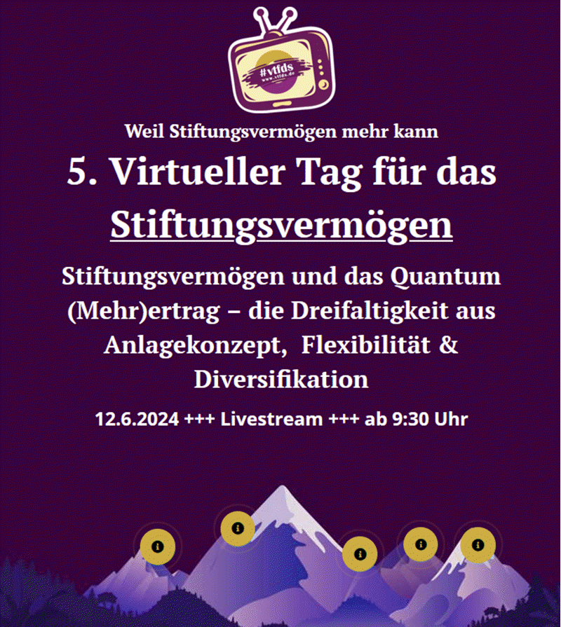 5ter Virtueller Tag für das Stiftungsvermögen